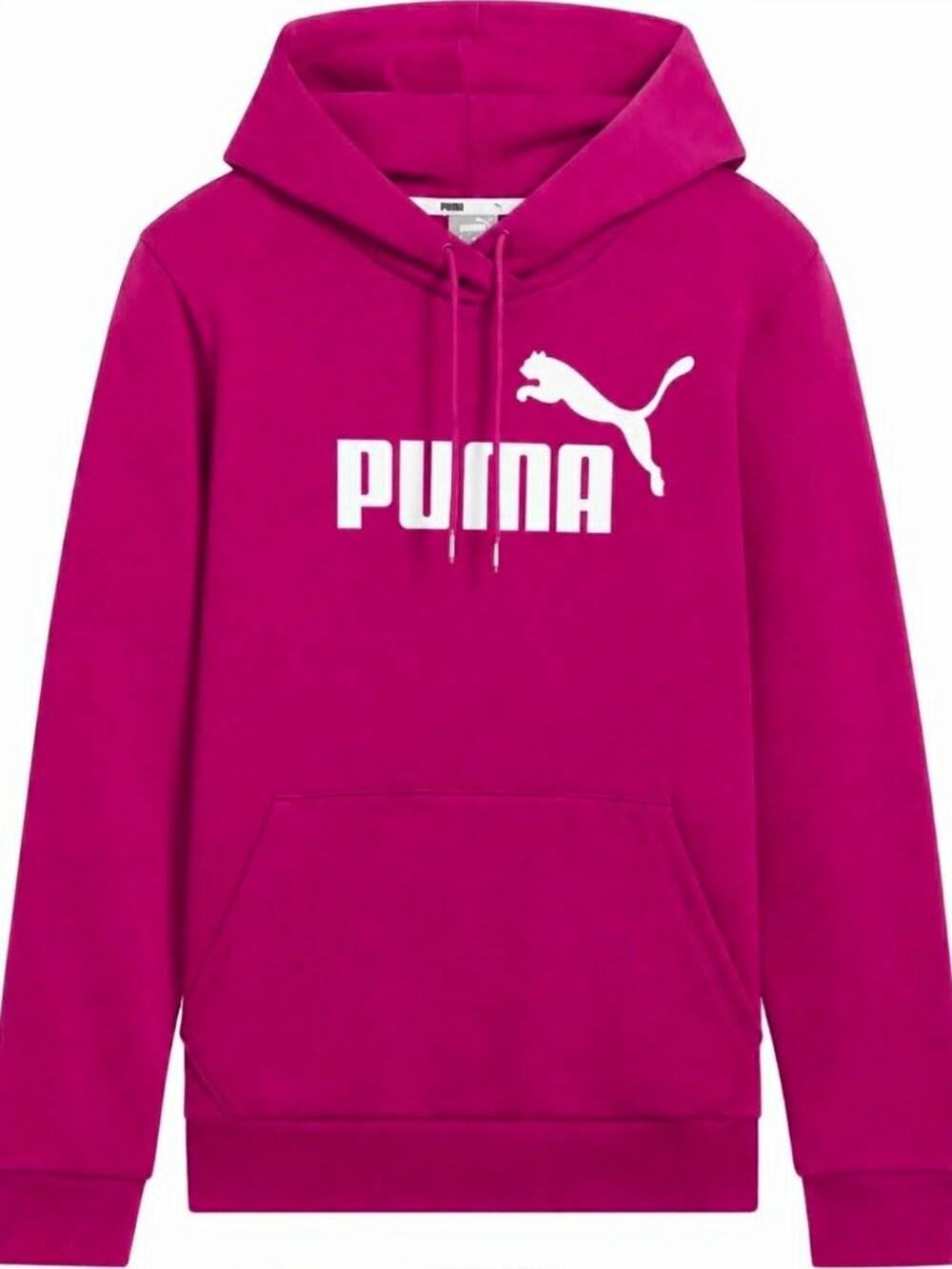NWT PUMA Women's Essential Logo Hoodie Pink Magenta 3X